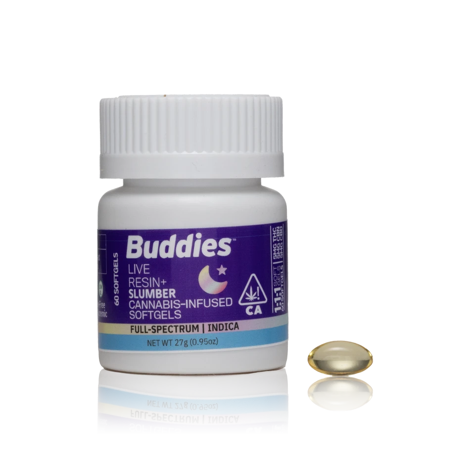 Live Resin + Slumber Cannabis-Infused Softgels